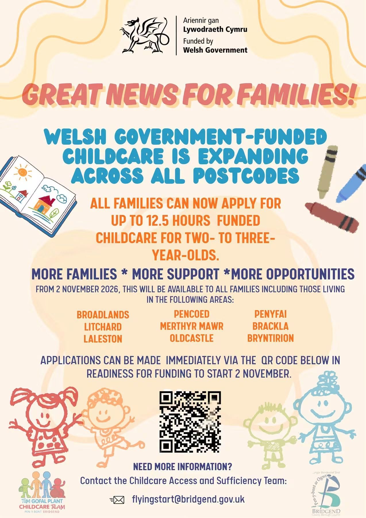 Welsh Government 2 Year Old Funding Announcement